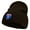 Brown, variant on Interstate 5 Route Number Embroidered 8 inch Acrylic Short beanie - Black OSFM