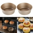 thumbnail image 2 of AOOOWER 2 Pieces Convenient Air Fryer Mini Cake Pans Carbon Steel Moulds Must Have Accessories Gift for Cooking Enthusiasts, 2 of 13
