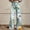 White, variant on IDALL Wide Leg Pants Woman Lounge Pants Women Woman High Waist Floral Patterned Pants Lightweight Loose Fit Casual Colorful Trouser Imitation Jeans Baggy Pants High Waisted Pants Blue L