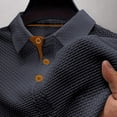 thumbnail image 5 of Qwertyu Breeze Polo Shirts for Men Beer Belly Wearbreeze Collared Textured Stretchy Quick Dry Casual Short Sleeve Golf Shirt Dark Gray XL, 5 of 6