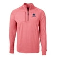 thumbnail image 2 of Men's Cutter & Buck  Heather Red Green Bay Packers  Big & Tall Adapt Eco Knit Quarter-Zip Pullover Top, 2 of 3