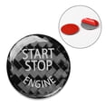 thumbnail image 5 of Carbon Fiber Car Cap Sticker for BMW Keyless Start Stop Button 1 2 3 4 5 6 7 X3, 5 of 11