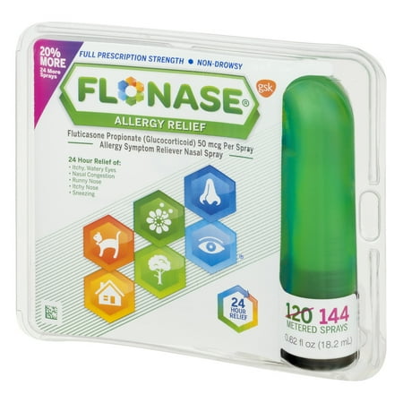 Flonase Allergy Relief Nasal Spray, 0.62 fl oz, 144 Metered Sprays