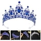 thumbnail image 4 of Tiara de boda Headselio de boda Bridal Tiara Diadema de corona de diamantes de imitación, 4 of 5