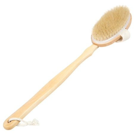 Exfoliating Body Brush- Remove Dead Skin and Fight Cellulite with Back Scrubber with Removable Brush Head and Long Reach by (Best Body Brush For Cellulite)
