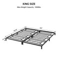 thumbnail image 2 of Modern Metal Bed Frame No Box Spring Needed/Reinforced Steel Structure withMetal Slats/Easy to Assemble/Under 12.8inch Storege Space/Anti Mattress Sliding/Noise Free, 2 of 8