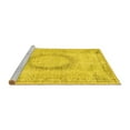 thumbnail image 2 of Ahgly Company Machine Washable Indoor Rectangle Persian Yellow Traditional Area Rugs, 8' x 12', 2 of 4