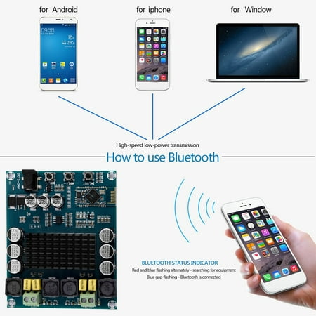 1066 Dual Channel - XH-M548 Bluetooth 4.0 Dual Channel 120W Digital Audio Receiver Amplifier Board