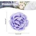 thumbnail image 2 of Silk Satin Flower Brooch Pin, Large Peony Floral Lapel Pin, 2 of 5