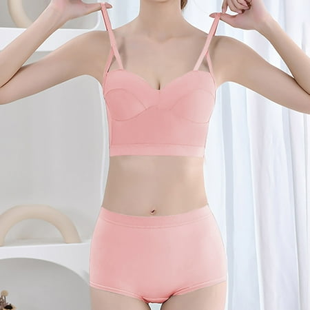 Seamless Backless Ultra-Thin Bra: Women s Breathable Cotton Underwear Set with Chest Wrap & Gathering for Daily Comfort & Sexy Appeal