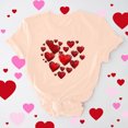 thumbnail image 2 of VKOYWKM Women's Heart Shirts Valentine T-Shirts Cute Love Heart Graphic Tees Short Sleeve Loose Fit Spring T-Shirt Holiday Tops Romantic Crew Neck Valentine's Day Tshirts, 2 of 7