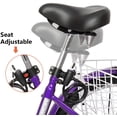 thumbnail image 5 of PEXMOR Adult Tricycle 7 Speed, 24/26 Inch 3 Wheel Bikes Tricycle for Adults, Adult Trike for Women/Men/Seniors, Three Wheel Cruiser Bike w/Folding Front & Rear Basket for Shopping/Recreation/Picnic, 5 of 10