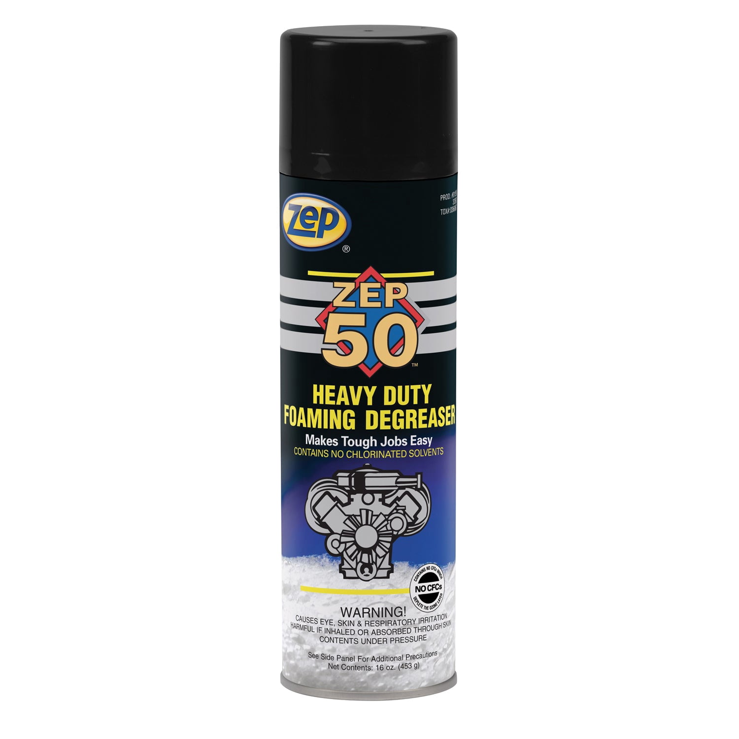 Zep 50 Heavy-Duty Foaming Engine Cleaner and Degreaser - 16 Ounce (Pack of 12) 15001 - Removes Brake Dust and Grease, Great for Degreasing Engines, Equipment Parts, Machinery, and Tools