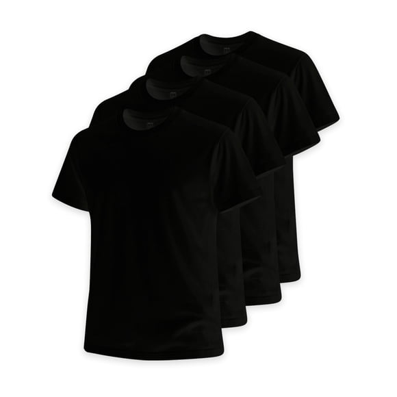 KNITE Paquete 4 Playeras Hombre Algodon Manga Corta Cuello Redondo Basicas