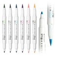 thumbnail image 2 of MildLiner-rotulador de doble cabeza, pincel suave para pintar y dibujar, marcador de Color, suministros escolares de oficina, papelería japonesa, 2 of 4