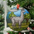 thumbnail image 2 of Ornament Llama Animal Suncatcher Alpaca Light Catcher Window Hangings Decoration House Gift For Mom Mother's Day Camel Ornament, 2025, Holiday 2025, Holiday Decoration, Seasonal, 2 of 5
