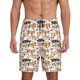 thumbnail image 1 of Balery Shiba Inu Dog Pantalones cortos de pijama de punto de algodón para hombre con cinturilla y bolsillos-3X-Large, 1 of 6