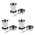 thumbnail image 4 of Greeniant Taza de agua plegable de acero inoxidable, taza plegable para acampar, suministros para beber al aire libre, 75ML Type1 NO1 Greeniant CBP174501, 4 of 6