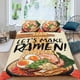 thumbnail image 2 of Ramen Conjunto de sábanas temático, trío de piezas, cómodo y amigable con la piel, diseño único, regalo de decoración para el hogar para familiares, amigos y fans,140cm *210cm, 2 of 6