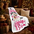 thumbnail image 3 of My Chihuahua Runs This House Pet Dog Lover, Playful Pet Portrait Pattern, Warm Flannel Blanket for Living Room and Reading Nook, Dog Lovers autumn celebration Gift, Pet Lover Home Decor, 3 of 9