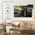 thumbnail image 5 of Elephant Stock Outdoor Vintage Motorcycle Wall Art - Horizontal Canvas Wall Art - Living Room Wall Decor - Transportation Canvas - Black And Gray Decor - 12" x 8", 5 of 8