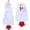 White, variant on Dog Chicken with Wings Funny Cosplay Hoodie for Small Dogs Pet Party Outfits Daily Wear and Photo Shoots(Yellow,S)