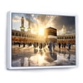 thumbnail image 2 of Designart "Kaaba Reflection Islam wall art I" Islamic Floater Framed Canvas Wall Art, 2 of 7
