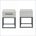 thumbnail image 3 of Bedroom Furniture Set, 3-Piece Queen White Dove Plush 3D Upholstered Bed with 2 Nightstands | Fabric,MDF,Upholstered | Standard Beds, 3 of 7