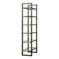 thumbnail image 5 of Uttermost Olwyn 6-Shelf Iron and Glass Bookcase in Driftwood and Aged Steel, 5 of 7