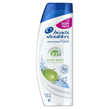 Head and Shoulders Green Apple 2-in-1 Anti-Dandruff Shampoo + Conditioner, 8.45 fl oz