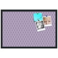 thumbnail image 2 of PinPix 30x20 Custom Cork Bulletin Board Quatrefoil Lt Pur Poster Board Has a Fabric Style Canvas Finish, Framed in Quatrefoil Lt Pur, by ArtToFrames (PinPix-489), 2 of 6