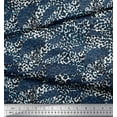 thumbnail image 2 of Soimoi Blue Rayon Fabric Leopard Animal Skin Printed Craft Fabric by the Yard 56 Inch Wide, 2 of 3
