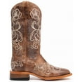 thumbnail image 2 of Shyanne Women's Lasy Floral Embroidered Western Boot Broad Square Toe Brown 8 1/2 CW  US, 2 of 8
