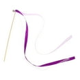 thumbnail image 4 of OUNONA 20Pcs Wedding Birthday Party Silk Lace Ribbon with Bells Streamers Wands Fairy Stick (Purple), 4 of 8