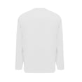 thumbnail image 7 of DPTALR Men's Casual Solid Color Loose V-Neck Lightweight Breathable Long Sleeve Pullover Top,White, L, 7 of 7