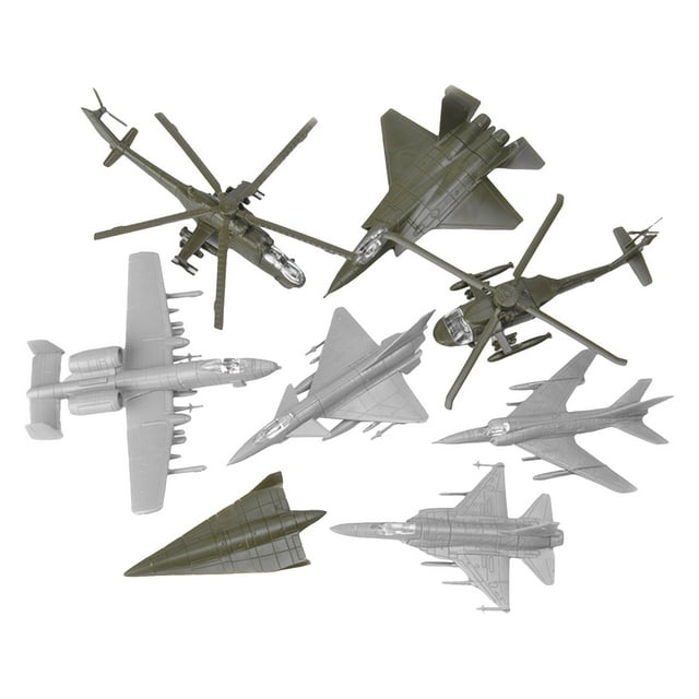 lionlar 8 Pcs Avion de Chasse Réaliste 4D DIY Assemblé Souvenir d'Aviation