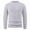 White, variant on Qulqfy Crew Neck Men Sweater Pure Long Sleeve Knit Gray Winter Fall Basic Pullover Sweaters Men Shirts L