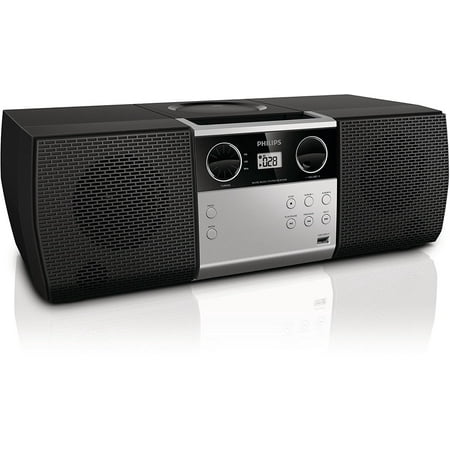 - Philips MCM1006 Micro Portable Hi-Fi System, CD Player, MP3 Speaker, USB Input and FM Radio