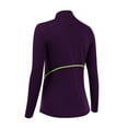 thumbnail image 2 of New Women's Autumn And Winter Plus Velvet Long-sleeved Yoga Sportswear Fitness Running Slim Top Half Zipper Sweater Women T-shirt, 2 of 2