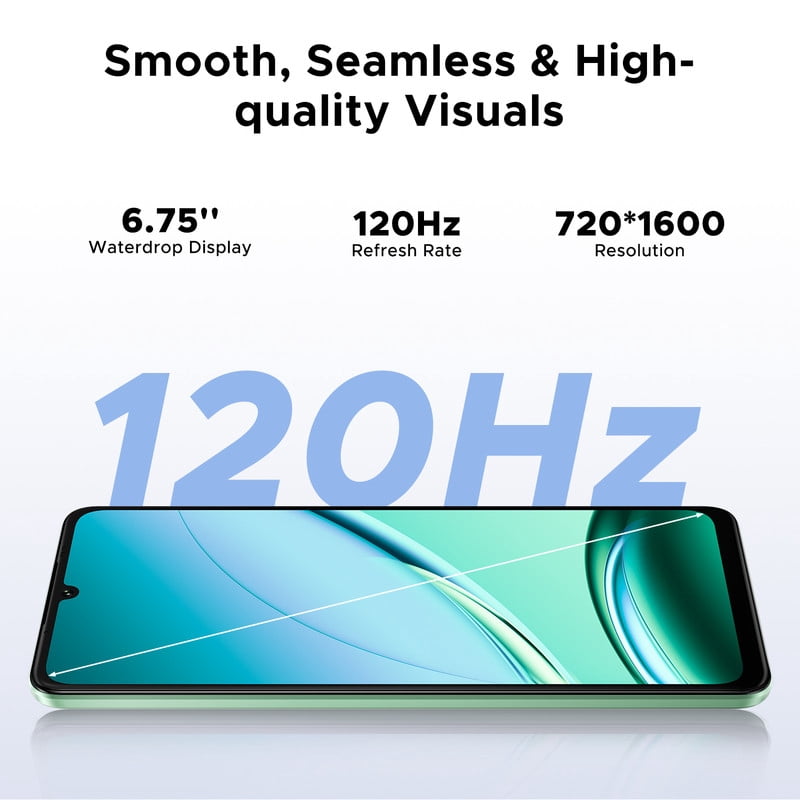 DOOGEE Note 59 Pro Unlocked Cell Phone 5G,32GB+256GB/TF 2TB Android Phone,6250mAh Battery,6.75" HD+120Hz Cellphone,16MP+8MP,5G Dual SIM Smartphone,Widevine L1/NFC/Face Unlock/Fingerprint/OTG