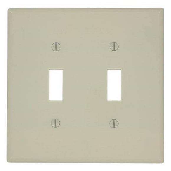 Leviton Manufacturing 4590238 Toggle Device Switch Wallplate, Ivory