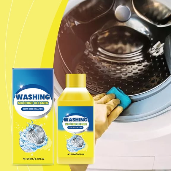 Washing Machine Cleaner Foam, Deep Clean Tub and Drum Deodorizer – Removes Mold, Mildew and Residue, Mild Formula Safe for All Machines, One Bottle for Multiple Monthly Maintenance Cycles
