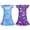 A03359-Blue+A03360-Blue, variant on Jurebecia 2 Pcs Summer Girl Unicorns Nightgown Mermaids Cartoon Pajamas Dress for Kids Teenager Night Dress Baby Nightdress Cute Children Clothing 3-4 Years 110 CM