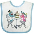 thumbnail image 3 of Inktastic Colorful French Poodles with Tea Boys or Girls Baby Bib, 3 of 4
