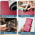 thumbnail image 3 of Wallet Case for Samsung Galaxy S24 Ultra with Card Slots Holder Magnetic Clasp Kickstand Flip Folio Cover, Exquisite Flower Pattern PU Leather Soft Silicone Shockproof Protective Cover, Rose, 3 of 12