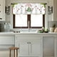 thumbnail image 5 of Cortina de cocina navideña con flores multicolor | Cortina corta con estampado de perros abriendo regalos | Poliéster y algodón, aislante térmico y bloqueador solar | Decoración para sala de estar y, 5 of 5