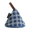 thumbnail image 2 of keepw Mini Oven Gloves Cotton Heats Resistant Home Bar Hotel Cafe Dining Table Pot Pan Baking Insulation Mitts Kitchenware Dark Blue, 2 of 8