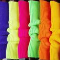 thumbnail image 3 of Cheers Women Solid Candy Color Knit Winter Leg Warmers Loose Style Boot Socks Gift, 3 of 6