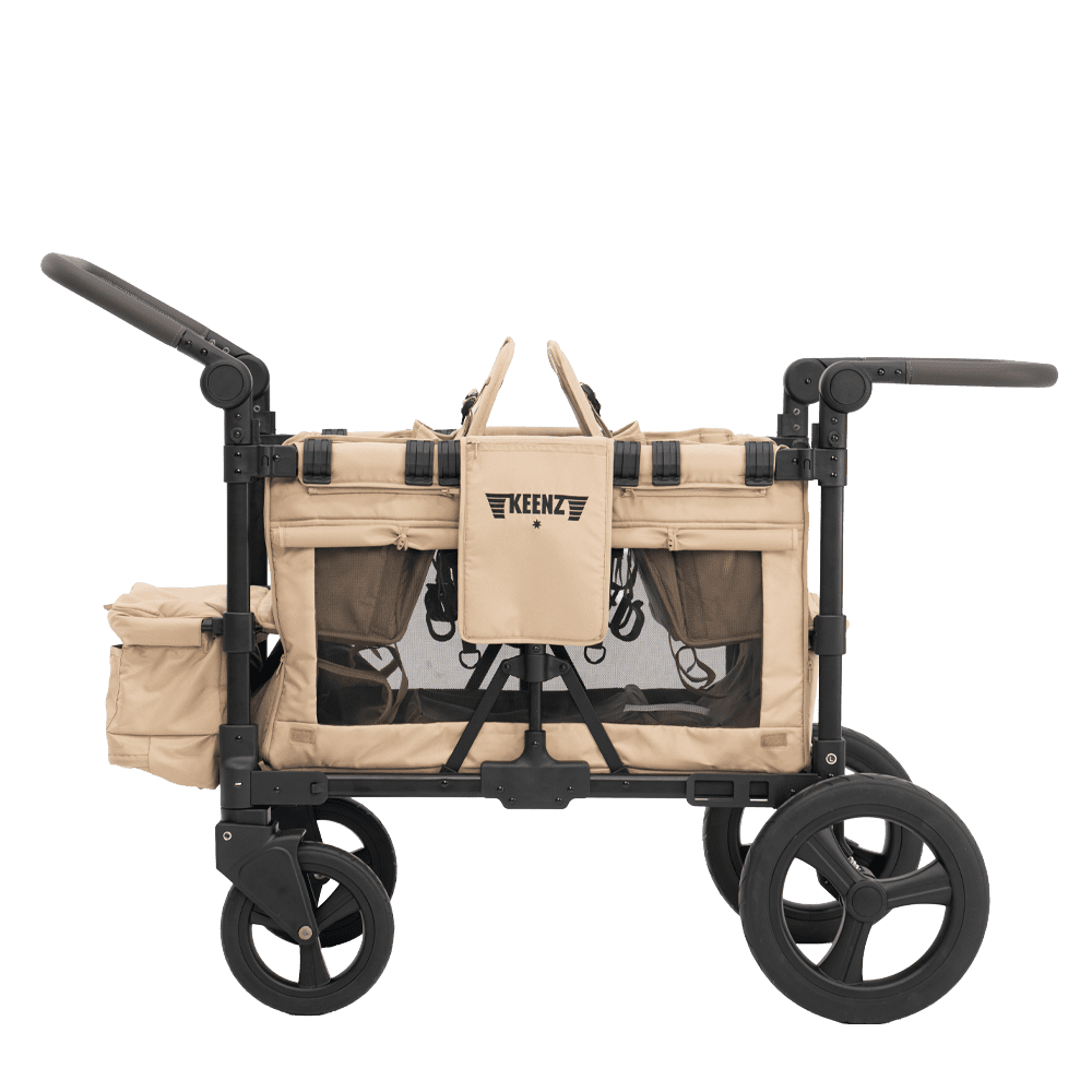 Keenz MOOV 4-Passenger Stroller Wagon – Full-Featured Comfort for Big Adventures | Black