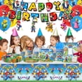 thumbnail image 2 of Juego de decoración para fiesta de cumpleaños de la serie Super Mario, conjunto de banderas, pastel, fiesta, plantación de banderas, bolas, combinación de decoración para fiesta de cumpleaños, 2 of 2